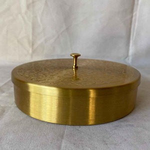 Round Metal Spice Container Set 7 Bowls <b>Masala</b> <b>Box</b> Kitchen Herb Storage Organizer - Product Image 3