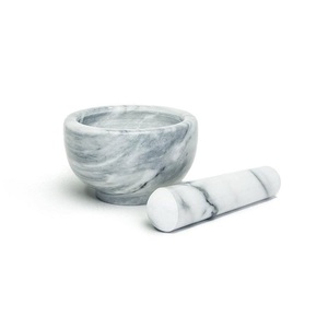 Mortero de mármol de forma redonda de la más alta calidad con herramientas de hierbas de especias de mortero para utensilios de cocina Imam Dasta a precios razonables - Product Image 1