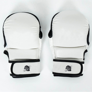 Guantes de MMA Profesionales Hechos a Medida de Alta Calidad, de Cuero, Impermeables, con Cierre de Gancho y Bucle, para Entrenamiento de Boxeo y Combate - Product Image 1