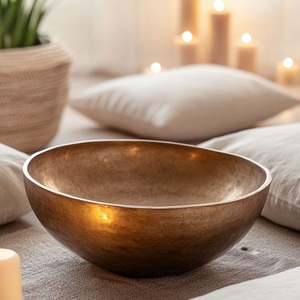 Vaisselle de service artisanale au design rustique, plats et bols pour la présentation des aliments, décoration intérieure, matériau solide - Product Image 1