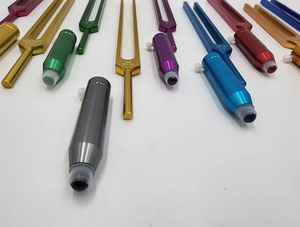 Juego de Diapasones de Alta Calidad, 9 Piezas Profesionales COMPLETAS, Sin Peso, Codificados por Colores, para Chakras - Product Image 2