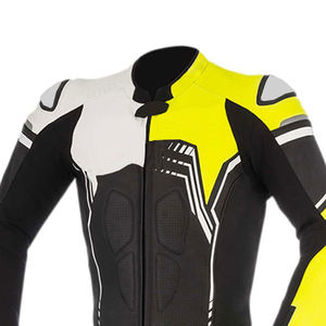 Traje de Motocicleta de Cuero Unisex, Transpirable, de Invierno, Manga Larga, Equipo de Protección para Motociclismo, Ropa de Carreras de Dos Piezas Personalizada - Product Image 3