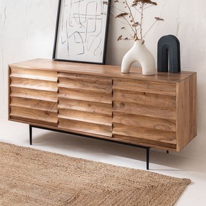 Mueble TV Vandana Arion Terra 145x40 cm en madera de acacia Petter - Product Image 1