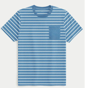 T-shirt en coton tricoté décontracté à rayures tie-dye surdimensionné à col rond et manches courtes pour homme 2026 - Product Image 1