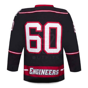 Jersey de hockey sobre hielo con diseño personalizado y logotipo personalizado, precio razonable, gran venta. - Product Image 4