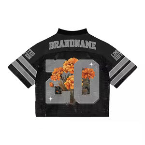 เสื้อทีมฝึกซ้อมผ้าตาข่ายลายทางคลาสสิก 100% โพลีเอสเตอร์ ระบายอากาศได้ดี แห้งเร็ว กันน้ำ เป็นมิตรกับสิ่งแวดล้อม เสื้อผ้ากีฬาประสิทธิภาพสูง - Product Image 3