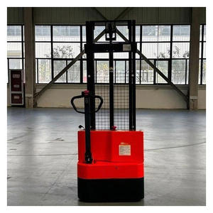 Montacargas eléctrico retráctil con batería de litio, alta altura de elevación de 10 metros para apilamiento de palets en almacén y operaciones logísticas - Product Image 1