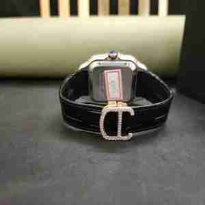 Reloj de Diamantes de Lujo con Movimiento de Cuarzo Analógico, Correa de Goma, Caja Cuadrada, Estilo Perfecto para Cada Ocasión - Product Image 4