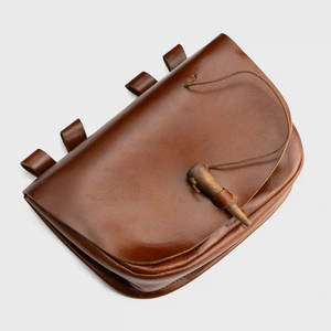 Riñonera de Cuero Vacuno Vintage, Bolso Pequeño para Cinturón, Bolsa Casual para Teléfono Celular, Riñonera para Viajes y Correr - Product Image 1