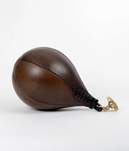 Vintage Cowhide Leather Speed <b>Bag</b>, Handmade <b>Boxing</b> Reflex Trainer, MMA Home Gym Gear - Product Image 4