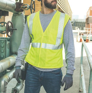 Gilet de sécurité respirant à haute visibilité, équipement en maille réfléchissante pour les travailleurs des sites industriels et la gestion de la sécurité routière - Product Image 4