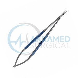 Porte-aiguilles microscopiques en titane Jacobson 21 cm, instrument de microchirurgie cardiovasculaire, outil chirurgical manuel Akramed - Product Image 2