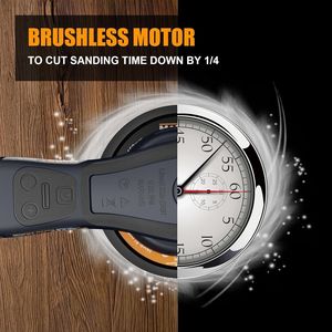 350W 3A Multi-Function Variable Speed Electric Corded Orbital <b>Sanders</b> Machine 5mm Random Orbital <b>Sander</b> Brushless Power Planers - Product Image 5