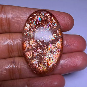 Cabujón de Piedra Solar Dorada Natural, Gema Suelta de la Mejor Calidad, Joyería de Cristal para Sanación, Joyería con Múltiples Piedras Preciosas - Product Image 1