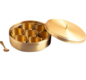 Traditional Brass Spice <b>Box</b> Most Selling Handicrafts Top Quality Brass Spice <b>Box</b> Wholesale Manufacture - Product Image 4