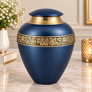 Urne en métal en forme de cœur lavande avec forme de goutte sculptée, porte-cendres commémoratif romantique pour cendres de crémation - Product Image 4