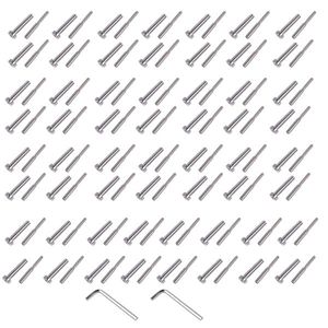 Kit di 100 Pezzi di Fissaggi in Acciaio Inox Lucidato, Dado M16 e Bullone da 20mm con Filettatura Personalizzata per Cavi in Acciaio da 3/16 Pollici, Include Rondelle - Product Image 3