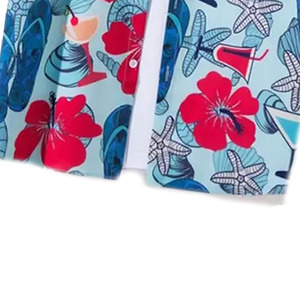 Mens Button Down Floral Shirt Contemporary Tropical Flower Print Smart Casual Shirt OEM Manufacturer Supplier - Product Image 4