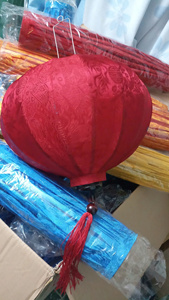 Silk Lanterns Handmade Bamboo Silk Lanterns Hanging Decor For Balcony Garden Wedding Vietnam Silk Lanterns Lighting - Product Image 5