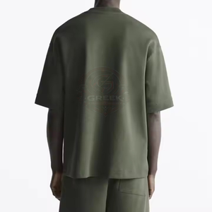T-shirts surdimensionnés pour hommes en coton respirant, coupe décontractée, style streetwear, vêtements décontractés, fabricant et fournisseur de marques privées - Product Image 5