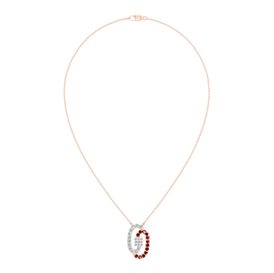 Sang Trọng 14K & 18K Vàng Mạ Trắng Vàng Đồ Trang Sức Mỹ Cho Phụ Nữ Vòng Cắt Tự Nhiên Sapphire Kim Cương Mặt Dây Chuyền Vòng Cổ 16-Inch Chuỗi - Product Image 1