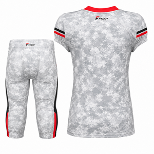 Ensemble d'uniformes de football américain sublimés sur mesure, maillot d'équipe camouflage numérique et pantalon rembourré, vêtements de sport respirants pour jeunes et adultes - Product Image 2