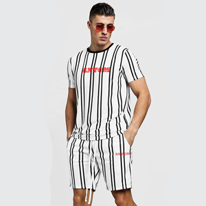 Best Selling Custom Logo <b>Men</b> T-shirt Shorts Sets Two Piece Short Sleeve T-shirt Shorts Set For <b>Men</b> - Product Image 4