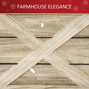 Collare per Albero di Natale Artigianale in Legno Naturale da 28 Pollici per Alberi Artificiali, Facile da Montare con Finitura Leggermente Invecchiata - Product Image 5