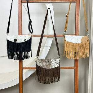 Manufacturers Custom Wholesale OEM 2025 Shoulder Bags Cowhide Suede Leather Luxury Designer Genuine Leather Women Fringe Handbag - Product Image 4