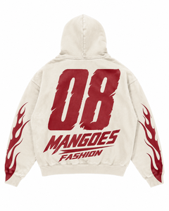 Sudadera con Capucha Oversize Estilo Urbano con Gráfico de Llama en la Manga, Casual, Unisex, de Poliéster/Algodón, Forro Polar Ecológico - Product Image 2
