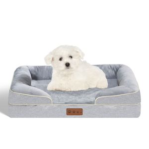 Cuccia Ortopedica per Cani con Supporto Elevato, Traspirante, Impermeabile, in Memory Foam, con Lati Rialzati per Razze Piccole e Grandi - Product Image 1