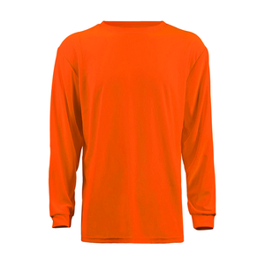 Crew Neck Class 2 Waterproof LED <b>Flash</b> Customized Logo Workplace Safety High Visibility Long Sleeve <b>T</b>-<b>Shirt</b> Bulk Reflective - Product Image 4