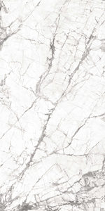 Revêtement mural personnalisé en pierre frittée italienne moderne et luxueuse en marbre blanc 1620x3240mm, 5mm, blanc invisible, poli mat - Product Image 3