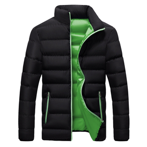 Otoño Invierno chaqueta fría para hombre abrigo térmico chaquetas ligeras prendas de vestir hombre moda Casual rompevientos ropa masculina-negro R - Product Image 5