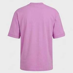 Camisetas de Hombre de Manga Corta con Cuello Redondo, Corte Regular, Ajuste Delgado, Tejido Liso Teñido, Tallas Grandes, Color Sólido, Casual - Product Image 6