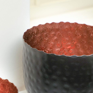 Tea Light Candle Holder Votive <b>Copper</b> Bowl <b>Table</b> Centrepiece Decorated with a Burnished <b>Copper</b> Finish Home and Hotel Interior - Product Image 2