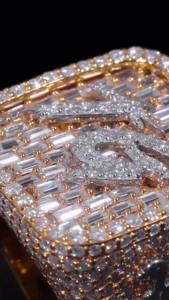 Anillo Personalizado con Letras de Hip Hop con Incrustaciones de Diamantes |   Diamante VVS Moissanite |   Plata de Ley 925 |   Certificado por GRA |   Anillo Unisex HUMERA JEWELS - Product Image 3