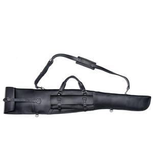 Oem Custom Made Bags Premium Genuine Leather Slip Bag <b>Brown</b> Leather Hunting Case Durable Hunting Shooting Case - Product Image 5