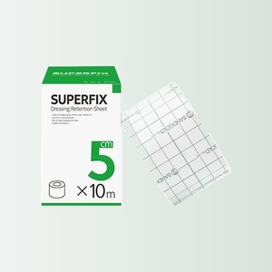 Bande adhésive médicale Superfix 5cm x 10m, pansement non tissé auto-adhésif, rouleau de pansement, pansement auto-adhésif pour plaies - Product Image 4