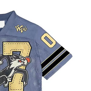 Camisetas deportivas personalizadas con serigrafía para hombre, uniformes de práctica de fútbol y fútbol americano con nombre del equipo, tela transpirable y suave. - Product Image 6