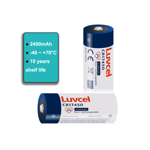 Pile lithium primaire non rechargeable 3V CR17450 2400mAh CRA pour détecteur de fumée/compteur intelligent - Product Image 1