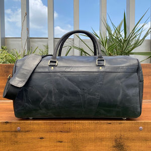 Fabricante Weekender diseño a cuadros Tooled Hair-On cuero genuino viaje de negocios flecos bolsa de lona de gran tamaño bolsa de mano - Product Image 5
