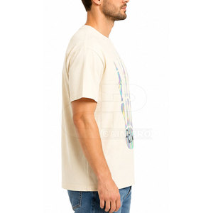 เสื้อยืดสตรีทแวร์สะท้อนแสงสำหรับผู้ชาย ผ้าฝ้ายคุณภาพสูง พิมพ์ลายกราฟิก เหมาะสำหรับแฟชั่นสมัยใหม่และความสบายในชีวิตประจำวัน - Product Image 6