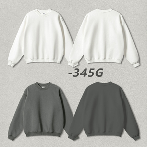 เสื้อสเวตเชิ้ตคอกลมทรงโอเวอร์ไซส์ ผ้าฝ้ายออร์แกนิค 100% หนัก 350 กรัม แบบสองด้าน สไตล์วินเทจ ยูนิเซ็กส์ ผ้าเฟรนช์เทอร์รี่ สำหรับฤดูหนาว - Product Image 5