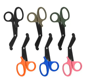 Ciseaux de traumatologie robustes, ciseaux médicaux d'urgence, coupe-bandes en acier inoxydable, pointe arrondie, pour sauvetage professionnel - Product Image 1