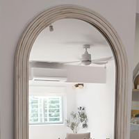 Décoration murale en bois sculpté sur mesure, miroir léger moderne pour mariage, inspiré de l'art bohème, fait main, réglable en MDF