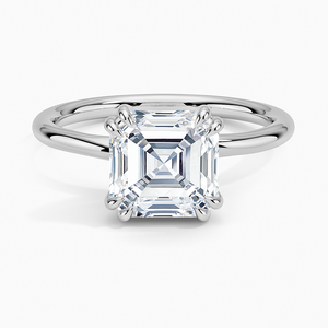 Bague BOJ 061 en argent 925, coupe Asscher, solitaire à huit griffes, diamant 2 carats couleur D VVS1, moissanite certifiée GRA, prix bas, forte promotion - Product Image 1