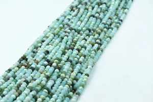 Cuentas facetadas de ópalo peruano sombreado en forma de rondel de 4 mm, hilo de 13 pulgadas para la fabricación de joyería a precio mayorista. - Product Image 5