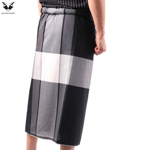 Izar de Lino y Algodón Transpirable de Primera Calidad para Hombre, Color Sólido, Tacto Suave, Prenda Islámica Tradicional para la Parte Inferior, Ropa para Oración en Ramadán y Eid - Product Image 3