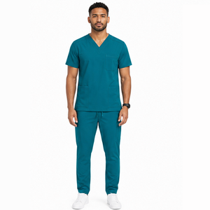 Tenue Médicale Personnalisée pour Hommes : Ensemble Confortable Haut Col V et Pantalon pour Hôpital, Médecins et Infirmiers – Vente en Gros - Product Image 6